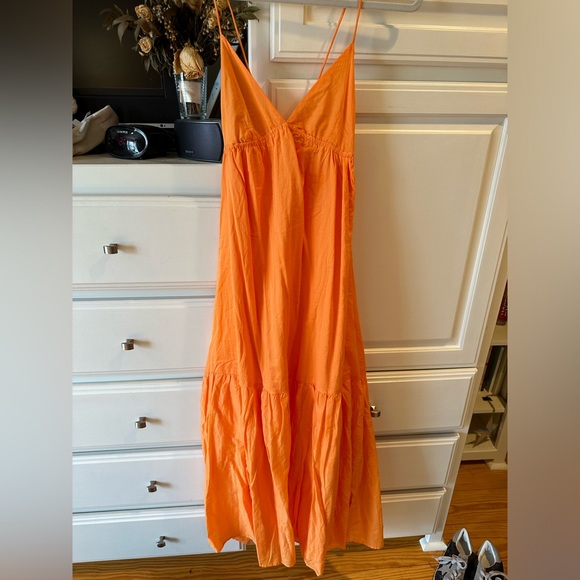 Faithfull The Brand Wilona Midi Dress Medium - Picture 3 of 7